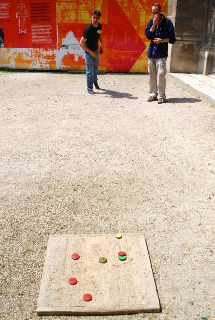 Jeu du palet en bois jeu d’adresse